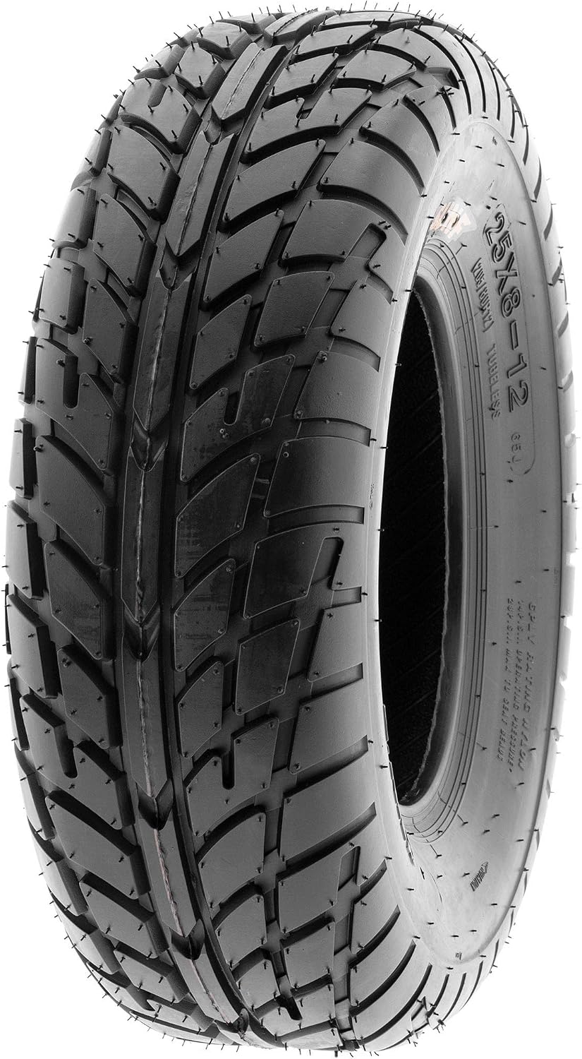 SunF 25x10-12 ATV UTV Tire 25x10x12 Hardpack Race Sport 6 PR A021 - PAIR of 2