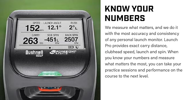 Bushnell Golf Launch Pro Ball Data