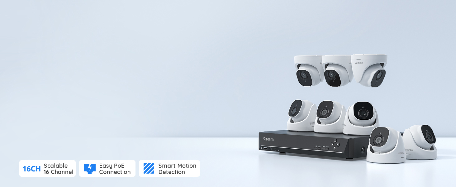 RLK16-800D8 poe camera system for home security
