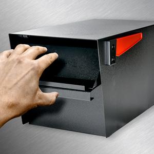 Residential theft proof USPS approved large security locking curbside post mount mailbox with key