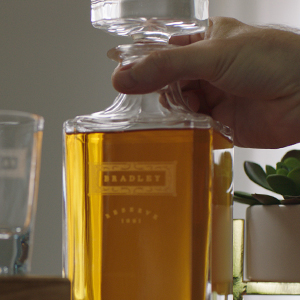 Add a touch of class to any bar or liquor cabinet with this gorgeous Personalized Whiskey Decanter