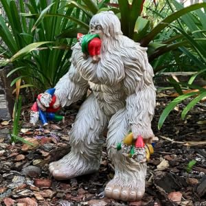 Large Miniature Yeti and Gnomes for The Fairy Garden