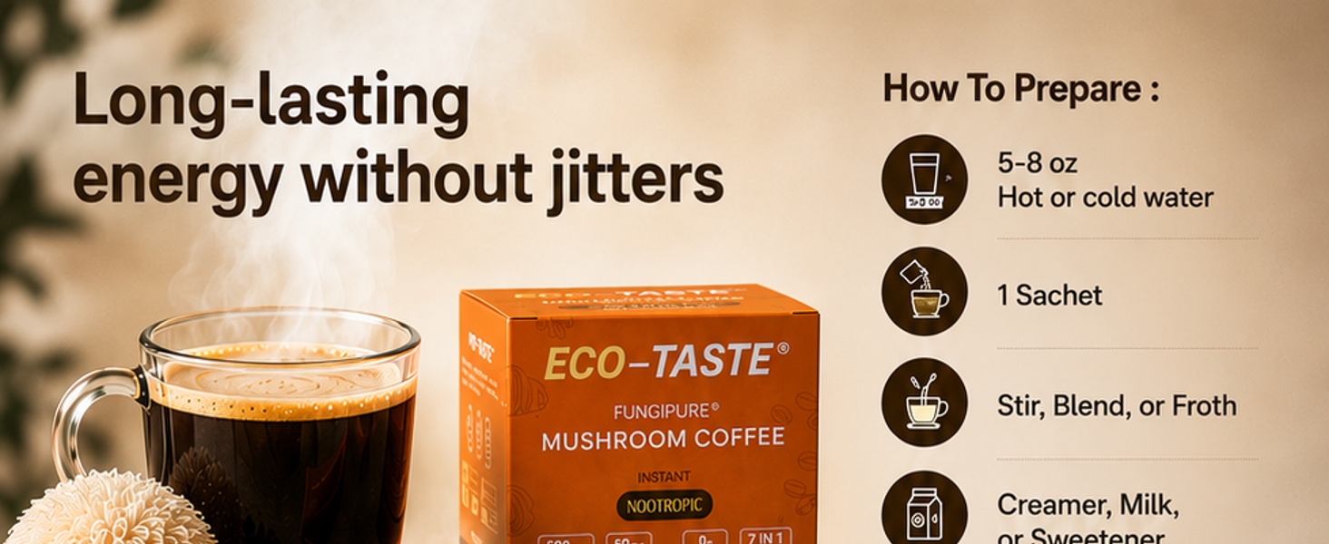 Why our mushroom coffee is better FungiPure mushrooms 20 years experience beta-glucans lab-verified