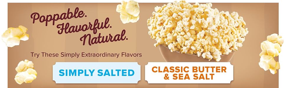 Try all of Orville Redenbacher’s natural popcorn varieties