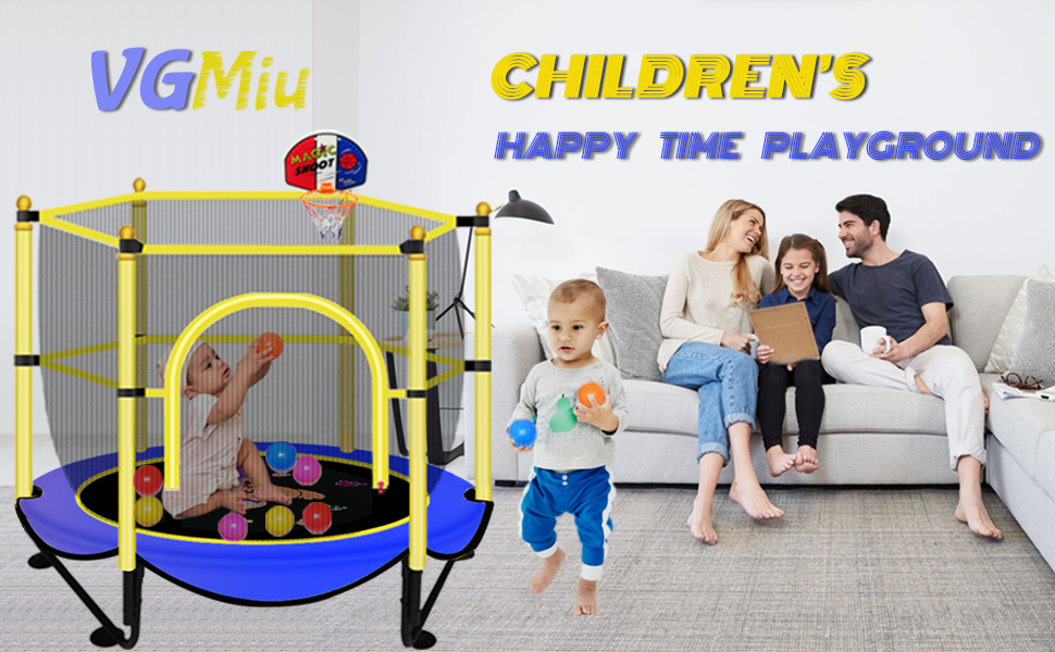 Indoor &amp; Outdoor trampoline for kids toddlers
