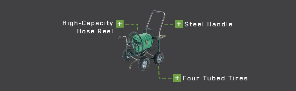 ames, tools, garden, lawn, hose reel, hose wagon
