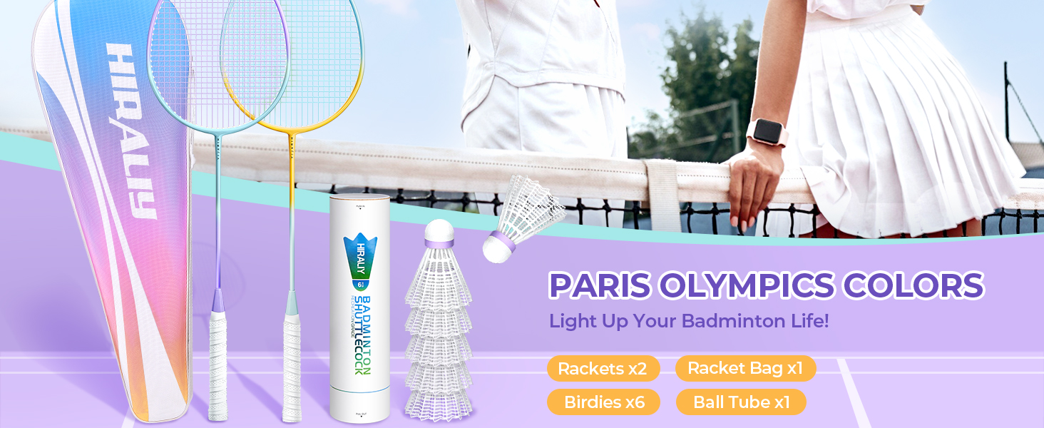 Badminton Rackets Set