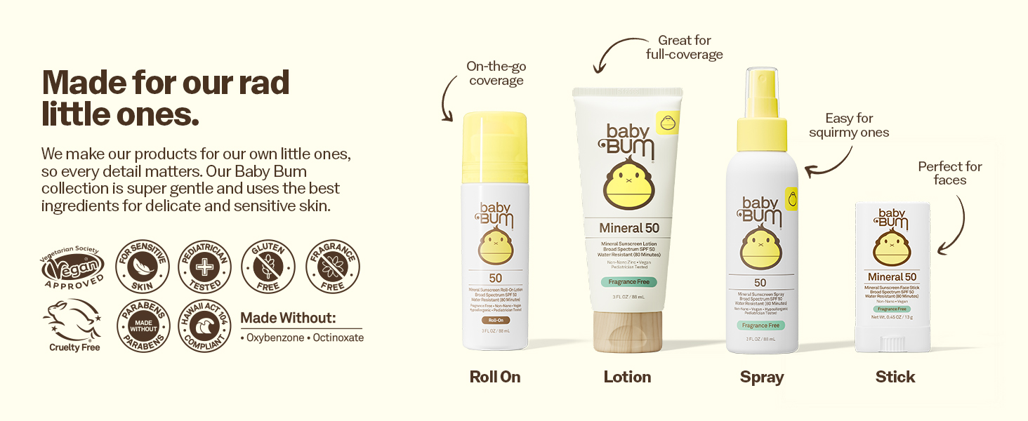 Sun Bum Baby Bum Lineup