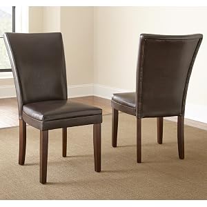 Contemporary dining chairs with comfort in mind.