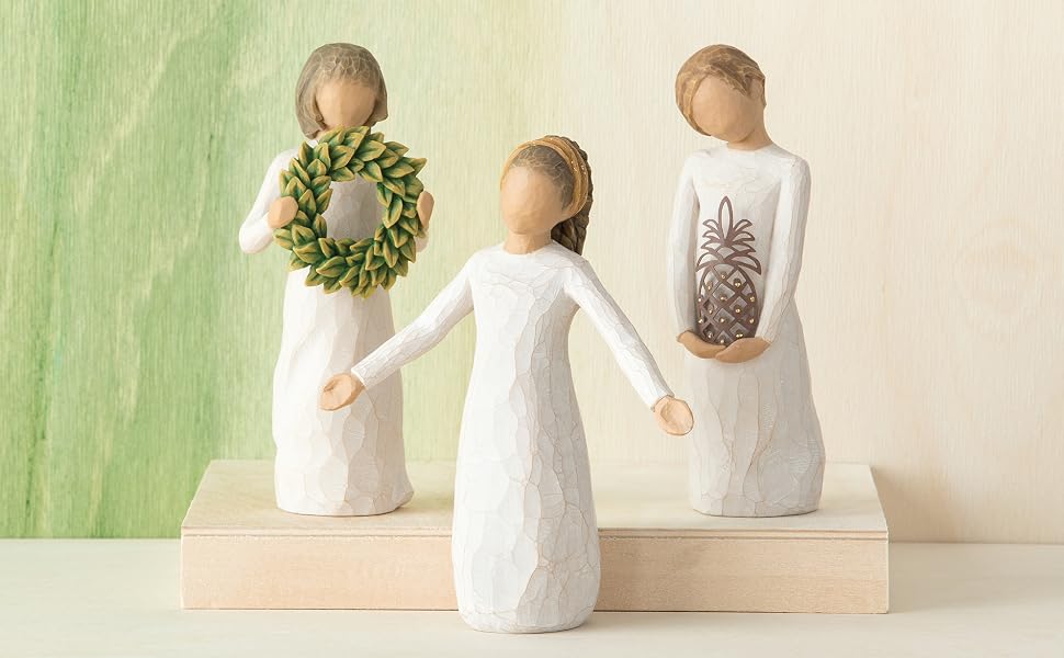 Group shot of Willow Tree Magnolia, Blessings, and Gracious figures.
