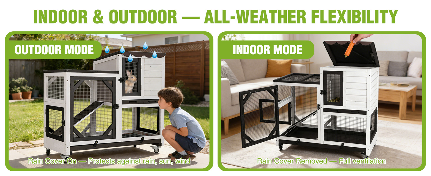 Outdoor Rabbit Hutch