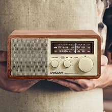WR-11, Sangean, SANGEAN, am, fm, tabletop, portable, wood, classic,