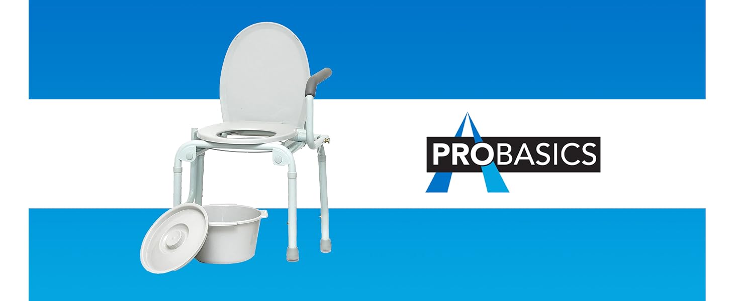 Drop Arm Commode for Elederly, Seniors, and Disabled People