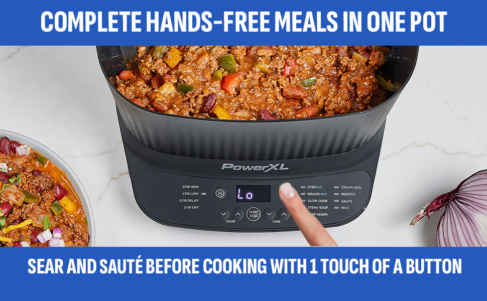 Hands free meals in one pot