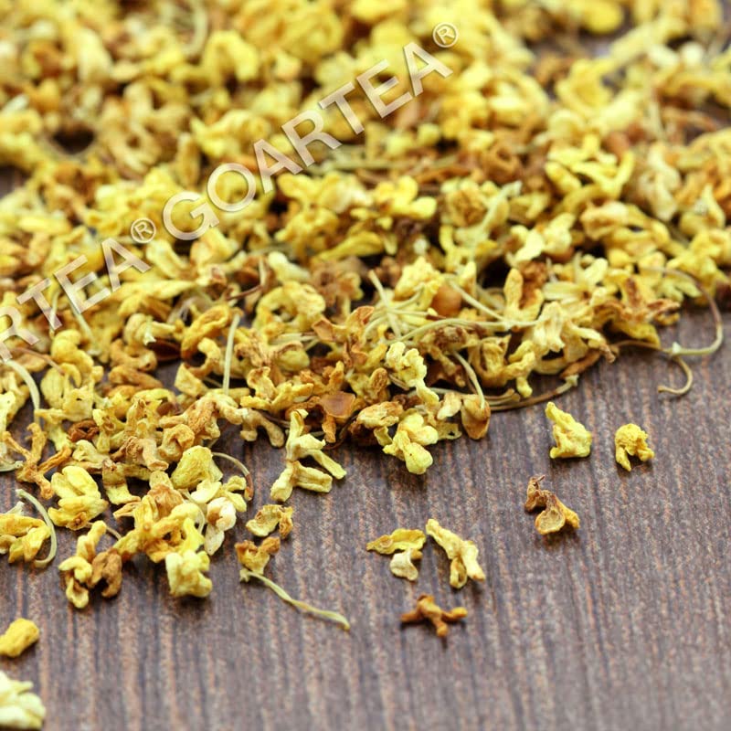 GOARTEA 50g / 1.76oz Natural Sweet Osmanthus Flower Tea Fragrant Osmanthus Flower Herbal Dried Buds