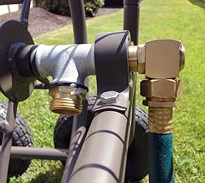 brass, fittings, hose, cart