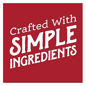 Crafted with simple ingredients