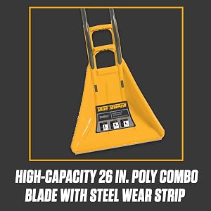 true temper, snowboss, snow shovel, snow pusher, ergonomic