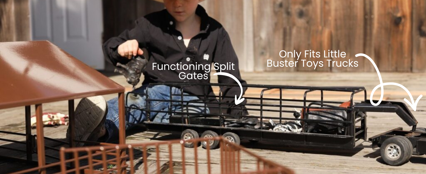 gooseneck stock trailer with split gates