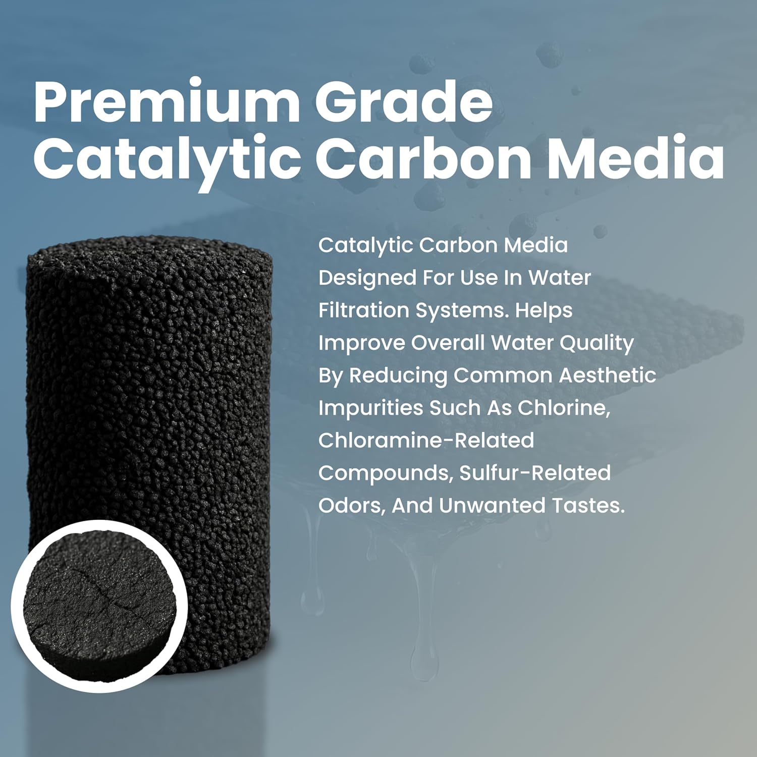 LiquaGen 1.5 Cubic Foot - Coconut Carbon Media Whole House Systems | Contaminant Remover | Highly Porous Activated Charcoal Bulk for Whole Home