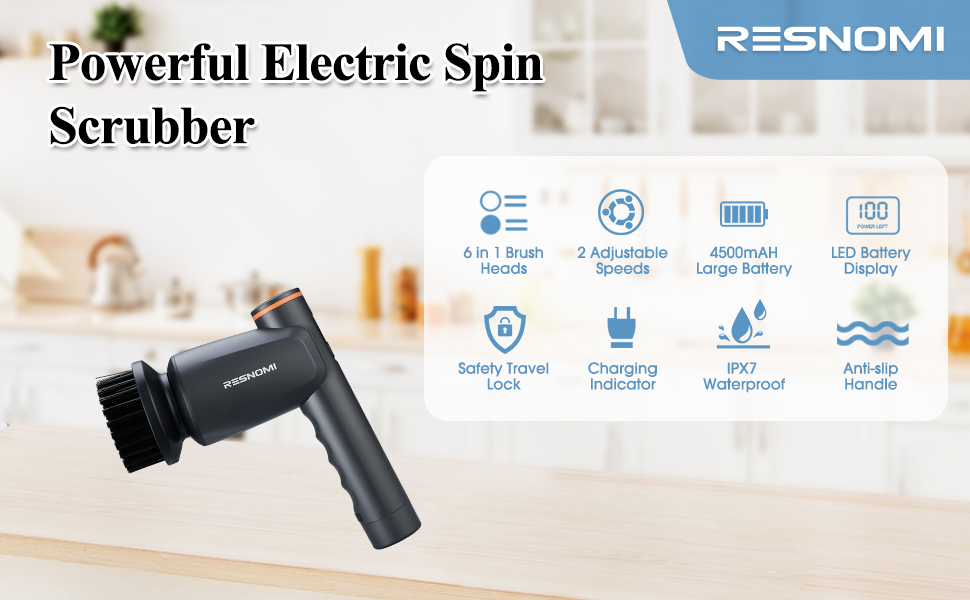 electric spin scrubber electric scrubber for cleaning shower scrubber