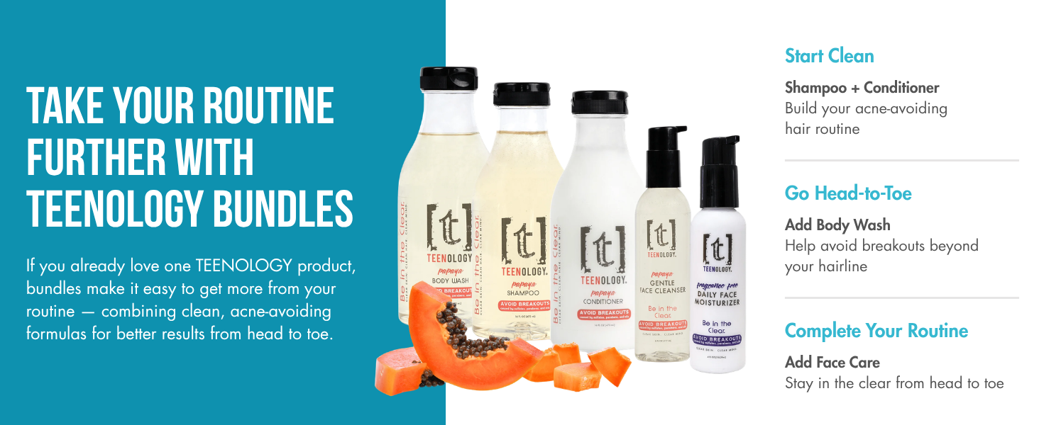 take your routine further with teenology bundles