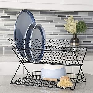 1489 Large Folding Dish Rack