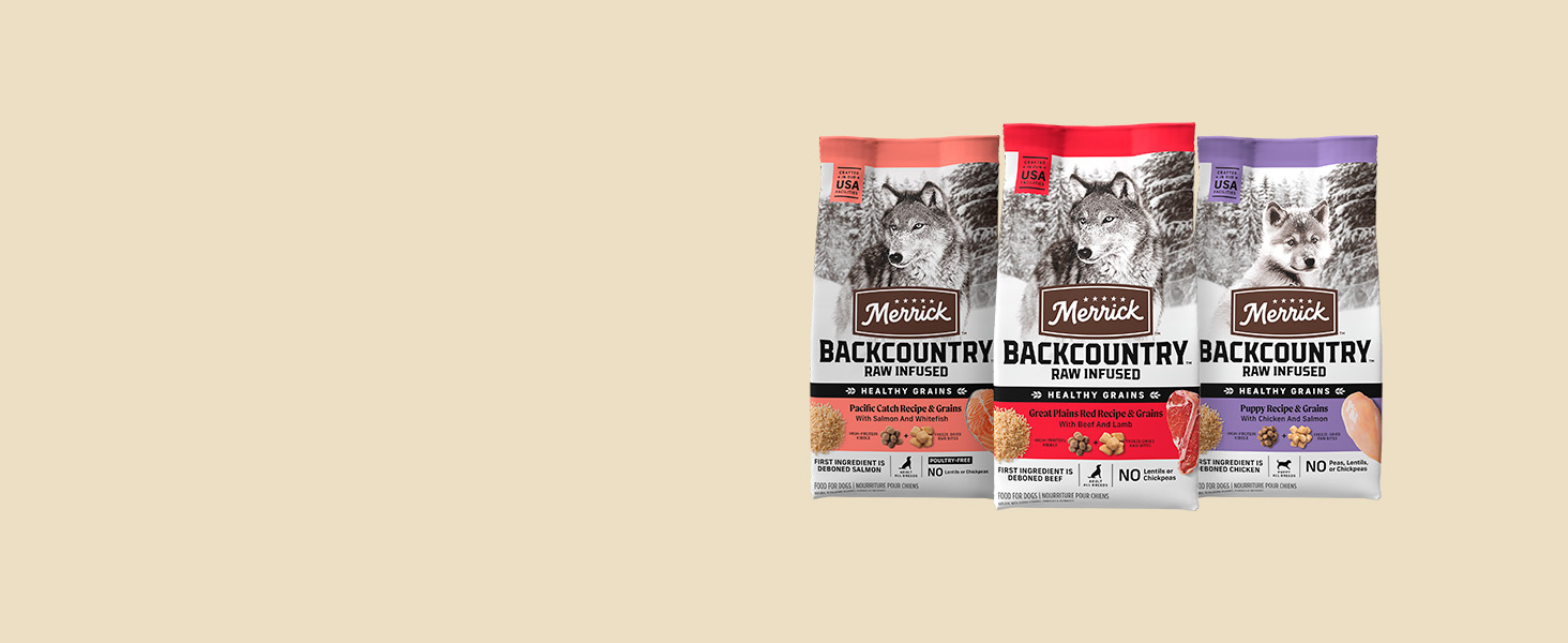 Photo of Healthy Grains Merrick Backcountry Dry Dog Food Formulas