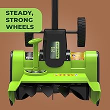 Cordless snow thrower, electric snow thrower