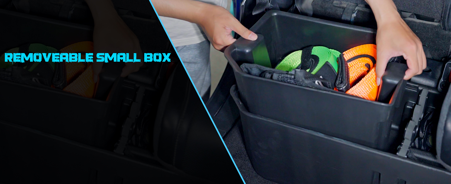 WHALEMOTOR Under Seat Storage Box F150 Compatible with 2015-2023 Ford F150 SuperCrew Cab &amp; Crew Cab