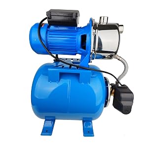 1.6Hp Shallow Well Jet Pump with Pressure Tank 110V Automatic Pressure Booster Pump