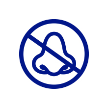 no symbol over nose