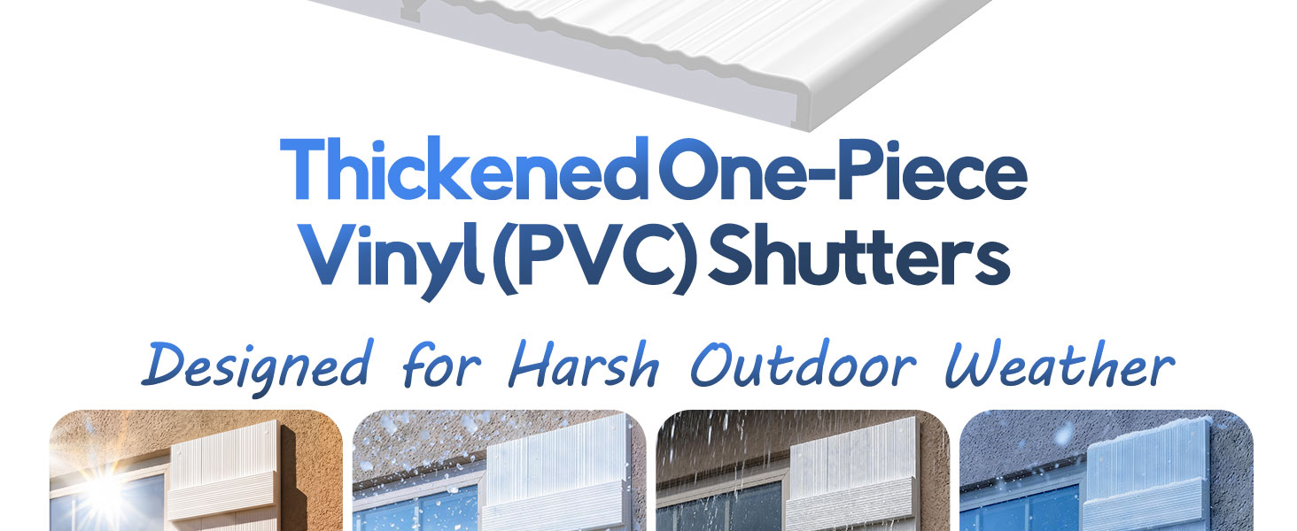Thickened Wall Vinyl Shutters