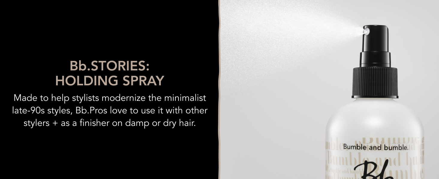 Holding Spray use it with other stylers and as a finisher on damp or dry hair
