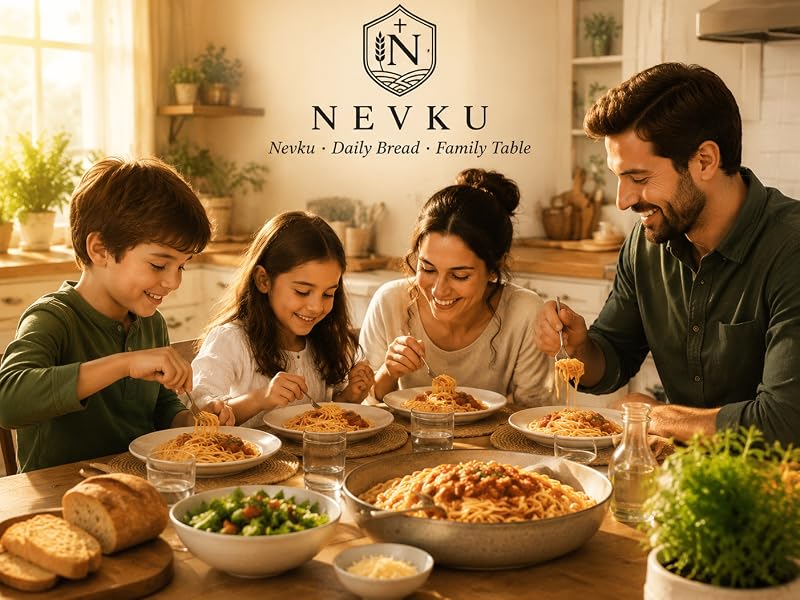 Family making fresh homemade pasta together Nevku KitchenAid pasta making tools kit accessories