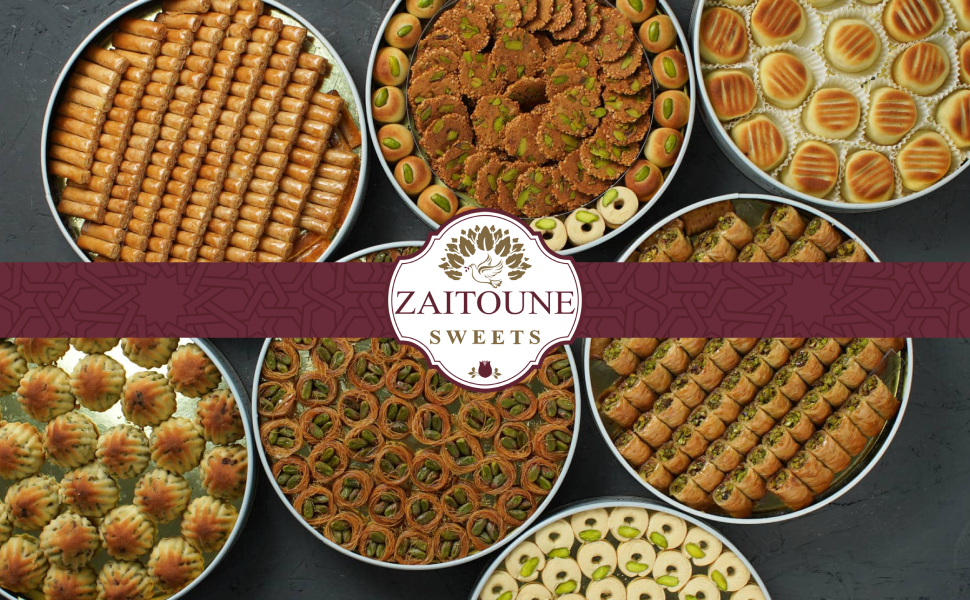 Zaitoune sweets, peanuts, arabic, turkish, pistachio, cashew, pine