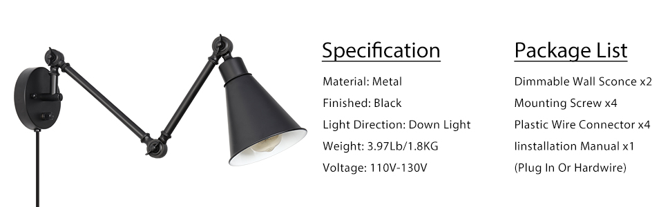 plug in wall light