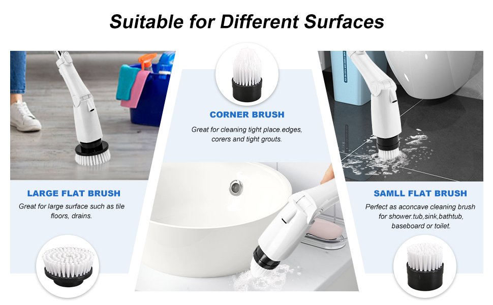 BCQDOL 7 Brush Head for Different Surfaces