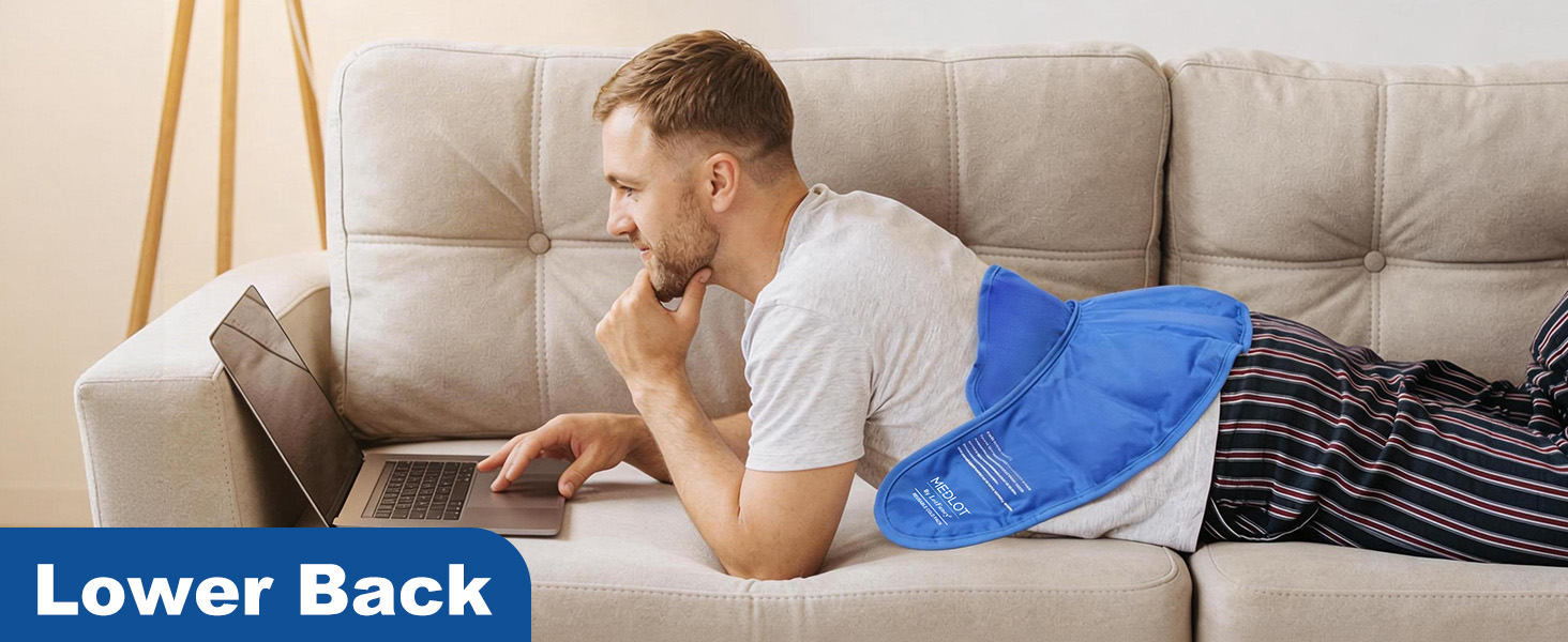 neck shoulder ice wrap can be used on lower back, hip