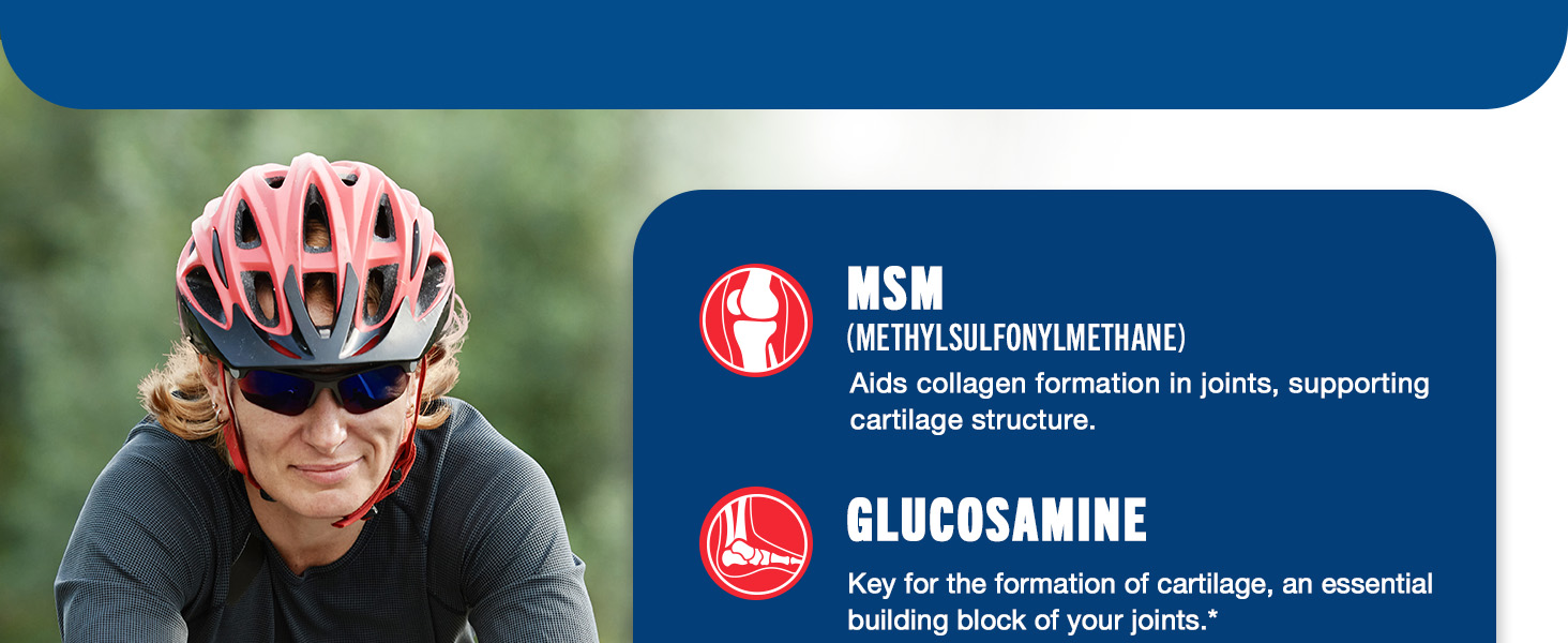 MSM, Chondroitin, Glucosamin, Calcium, FruitXB, for your joint support