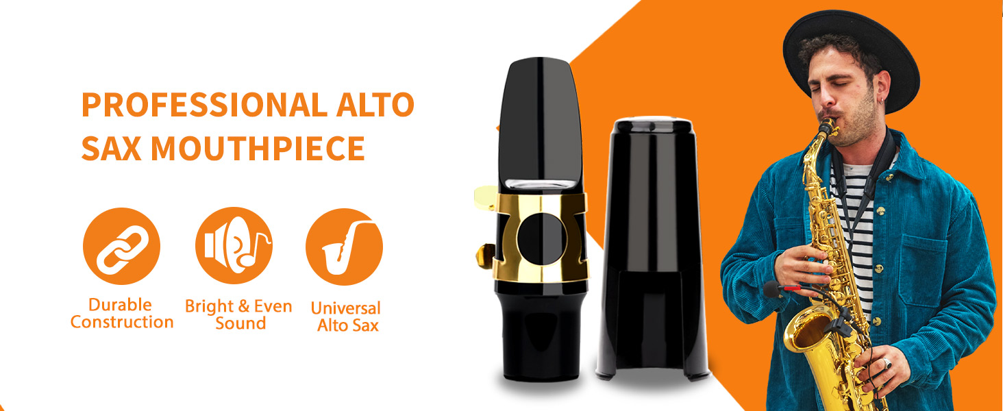 LMS Alto Saxophone Mouthpiece Kit with EVA Storage Case