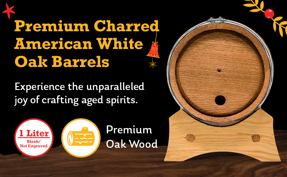 Premium Charred American White Oak Barrels