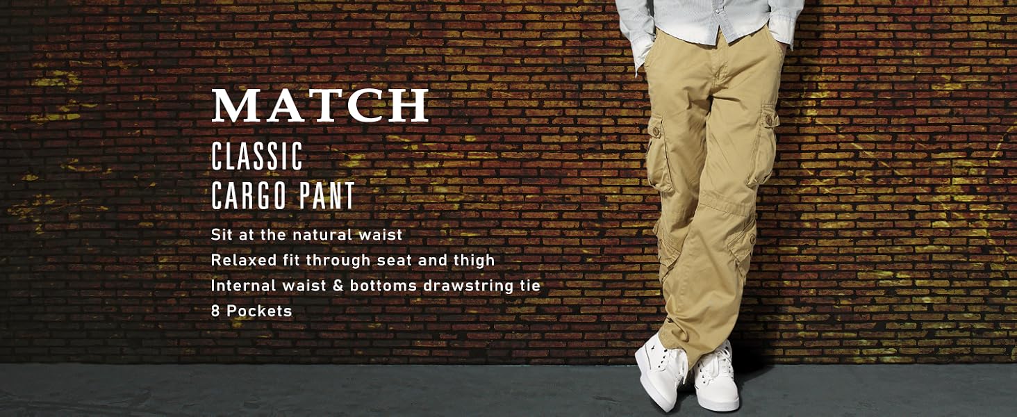 Match Mens Wild Cargo Pants