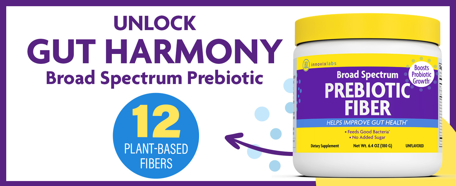 broad spectrum probiotic multi fiber supplement prebiotic powder for women fiber powder gluten free