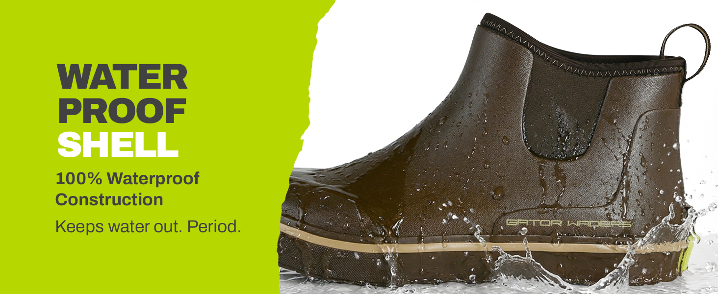 Gator Waders mens camp boots duck deck snow rain ankle short mud hunting fishing camping yard lawn