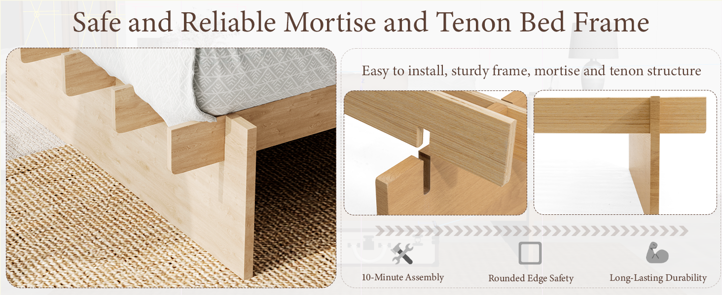 sturdy bed frame