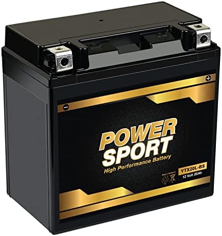 ExpertPower YTX20L-BS 12 Volt Battery, 20Ah SLA AGM Motorcycle Battery for Honda GL1800 Gold Wing 01-09, 275 CCA, Sealed Lead Acid, Maintenance-Free