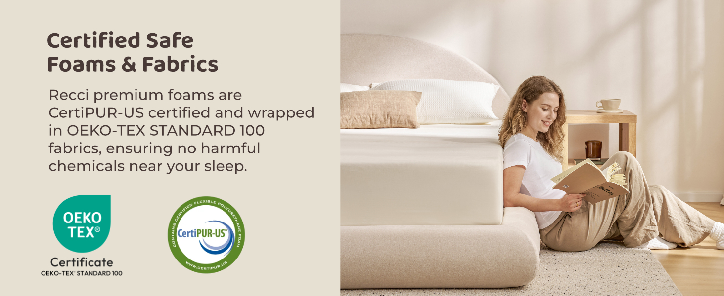 upholstered bed frames with high quality certified safe foams and skin-friendly fabrics