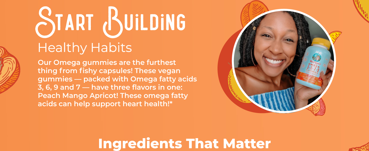 Omega 3-6-7-9 Gummies, Peach Mango &amp;amp; Apricot, 120 ct