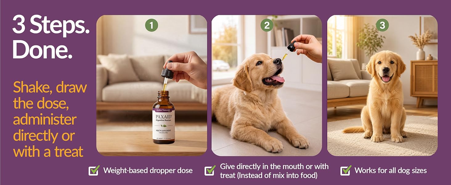Amber NaturalZ Paxaid Dog Digestive Rescue